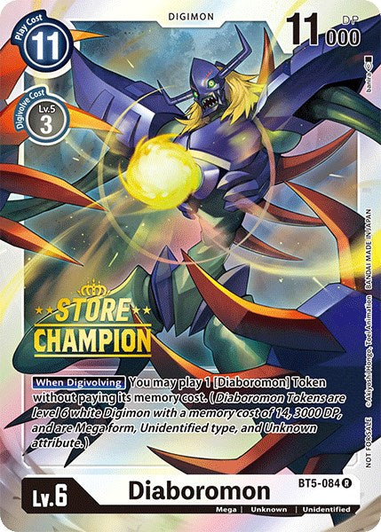 Diaboromon [BT5-084] (Store Champion) [Battle of Omni Promos] | Arkham Games and Comics