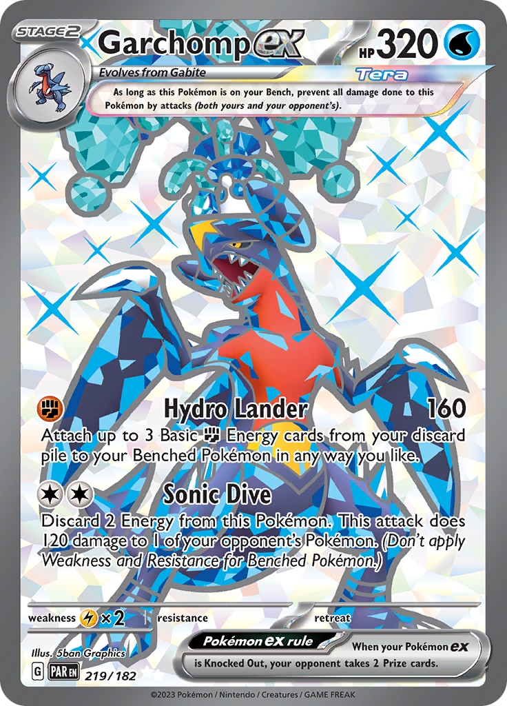 Garchomp ex (219/182) [Scarlet & Violet: Paradox Rift] | Arkham Games and Comics