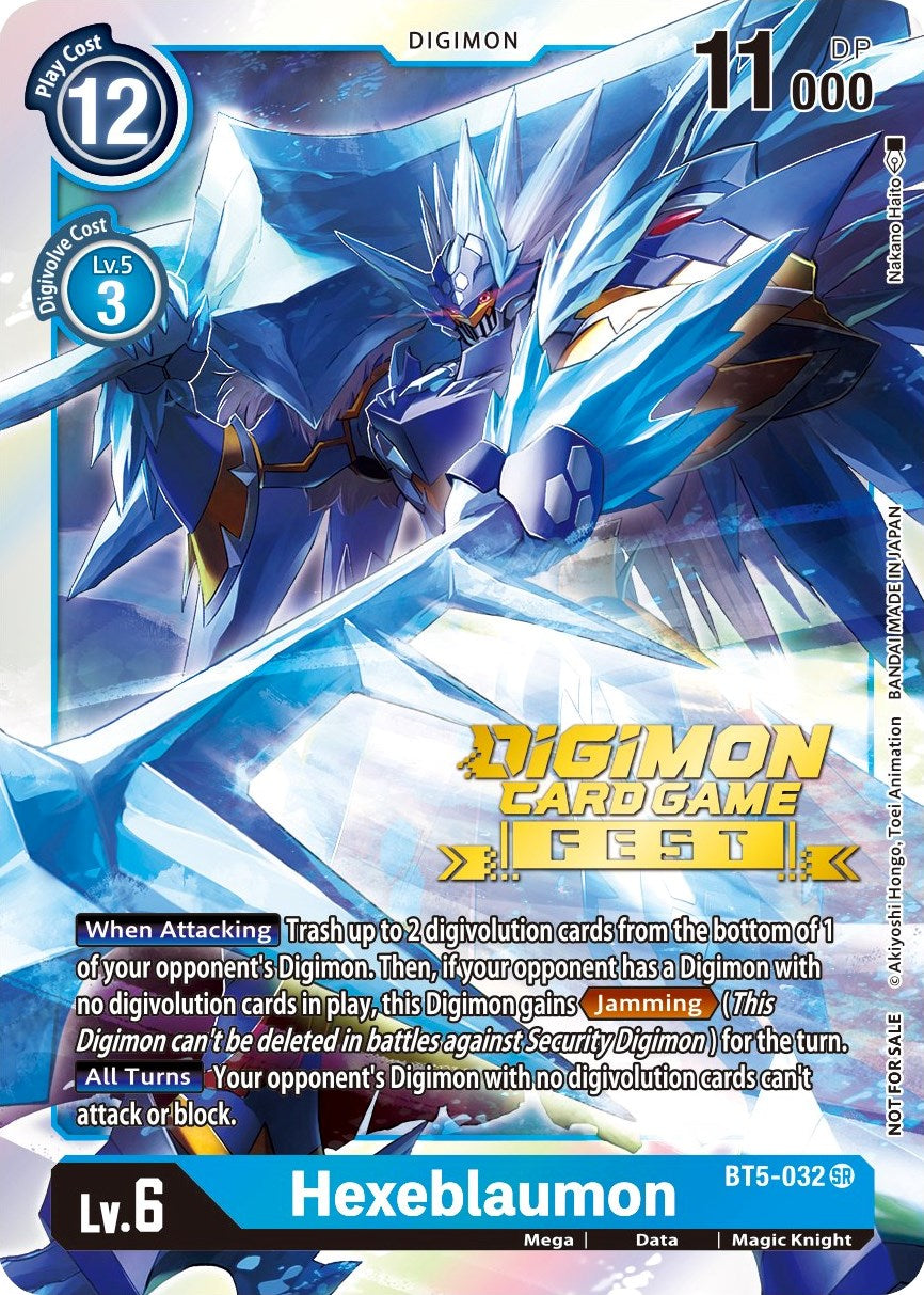 Hexeblaumon [BT5-032] (Digimon Card Game Fest 2022) [Battle of Omni Promos] | Arkham Games and Comics