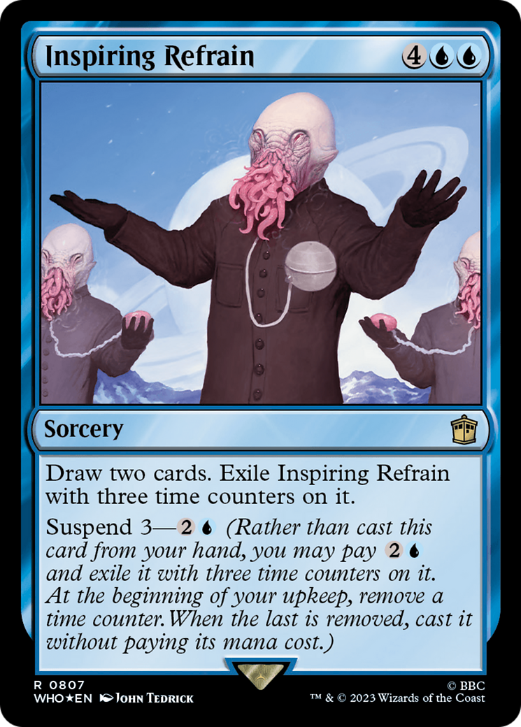 Inspiring Refrain (Surge Foil) [Doctor Who] | Arkham Games and Comics
