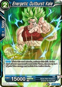 Energetic Outburst Kale (Divine Multiverse Draft Tournament) (DB2-038) [Tournament Promotion Cards] | Arkham Games and Comics