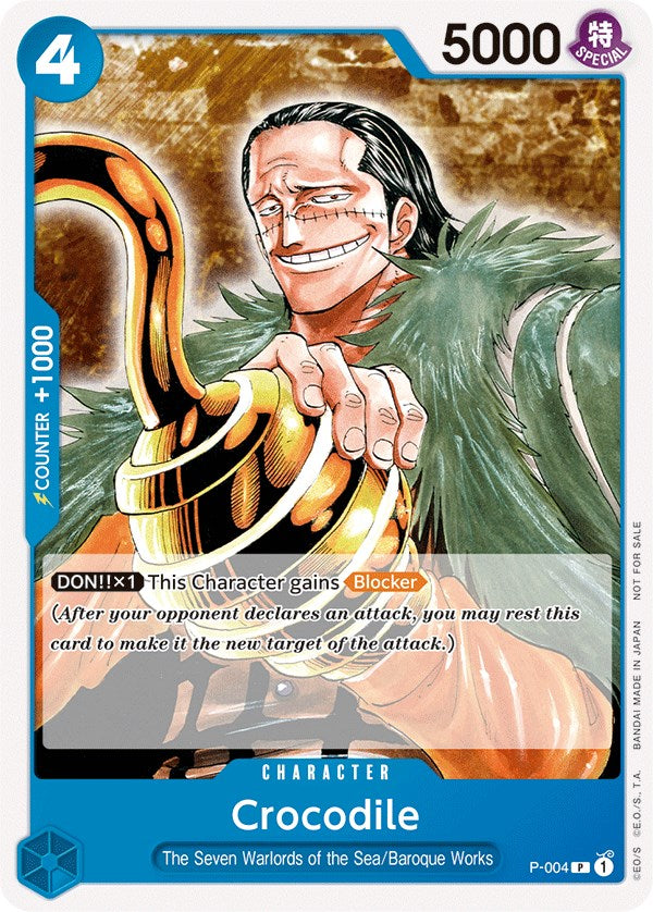 Crocodile (Promotion Pack 2022) [One Piece Promotion Cards] | Arkham Games and Comics