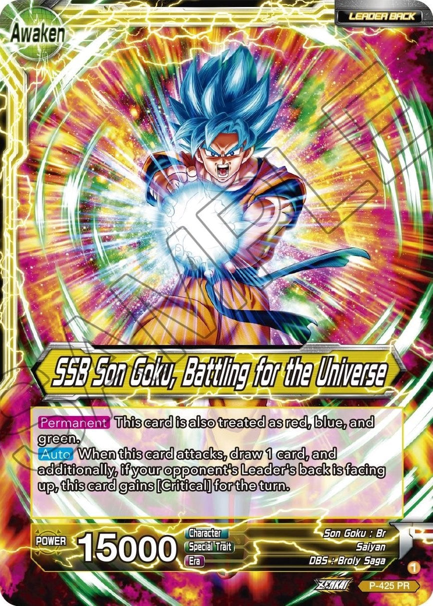 Son Goku // SSB Son Goku, Battling for the Universe (P-425) [Promotion Cards] | Arkham Games and Comics