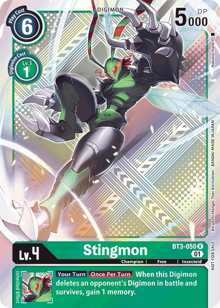 Stingmon [BT3-050] (Official Tournament Pack Vol.4) [Release Special Booster Promos] | Arkham Games and Comics