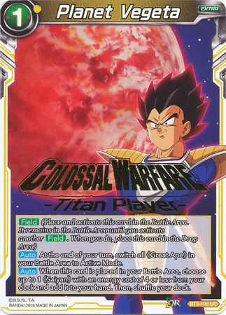 Planet Vegeta (Titan Player Stamped) (BT3-105) [Tournament Promotion Cards] | Arkham Games and Comics