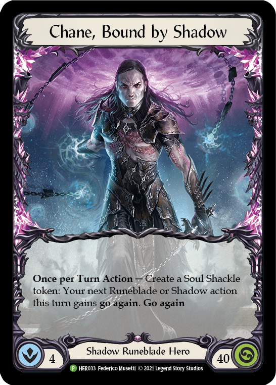 Chane, Bound by Shadow [HER033] (Promo)  Cold Foil | Arkham Games and Comics