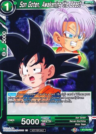 Son Goten, Awakening the Beast (P-179) [Promotion Cards] | Arkham Games and Comics