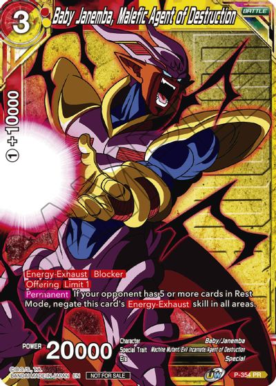 Baby Janemba, Malefic Agent of Destruction (Winner Stamped) (P-354) [Tournament Promotion Cards] | Arkham Games and Comics