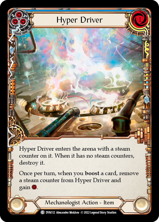 Hyper Driver (Blue) [DYN112] (Dynasty)  Rainbow Foil | Arkham Games and Comics