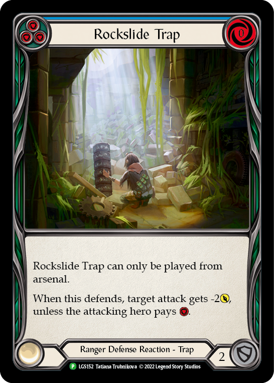 Rockslide Trap (Blue) [LGS152] (Promo)  Rainbow Foil | Arkham Games and Comics