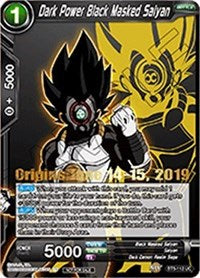 Dark Power Black Masked Saiyan (Origins 2019) (BT5-112_PR) [Tournament Promotion Cards] | Arkham Games and Comics