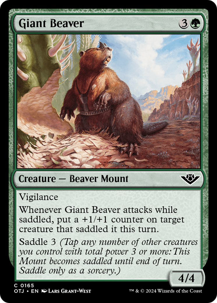 Giant Beaver [Outlaws of Thunder Junction] | Arkham Games and Comics