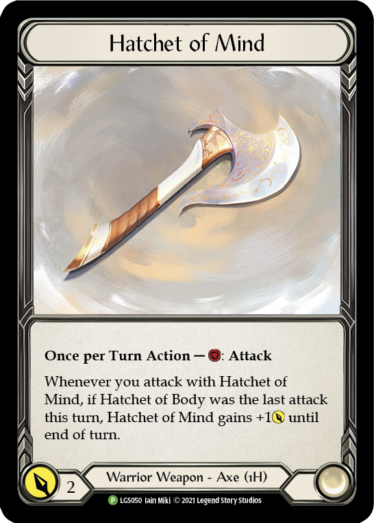 Hatchet of Mind [LGS050] (Promo)  Cold Foil | Arkham Games and Comics