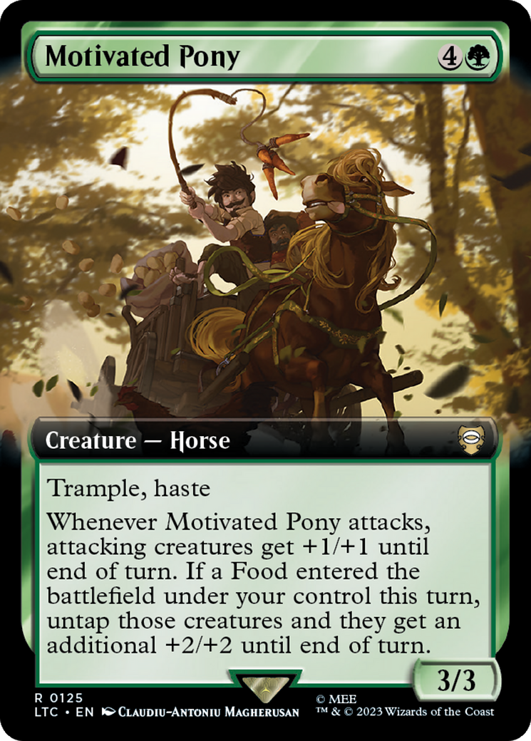 Motivated Pony (Extended Art) [The Lord of the Rings: Tales of Middle-Earth Commander] | Arkham Games and Comics