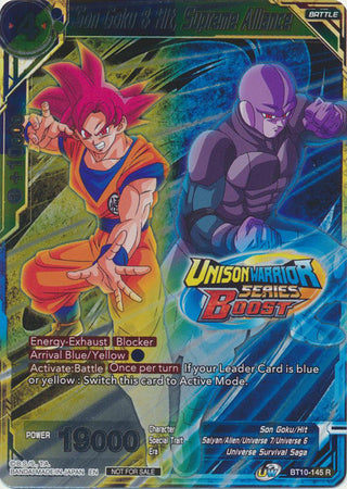 Son Goku & Hit, Supreme Alliance (Event Pack 08) (Alternate Foil) (BT10-145) [Tournament Promotion Cards] | Arkham Games and Comics