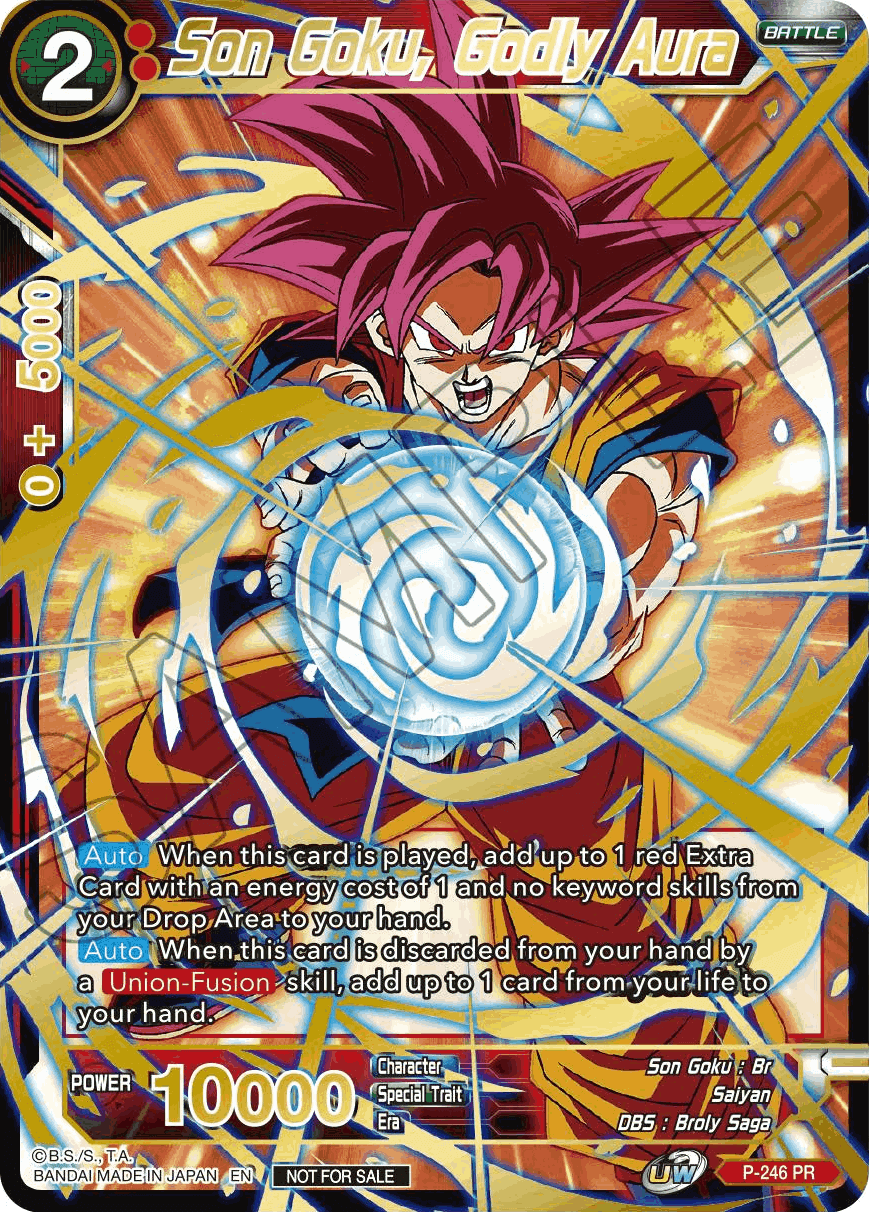 Son Goku, Godly Aura (Alt. Art Card Set 2023 Vol. 1) (P-246) [Tournament Promotion Cards] | Arkham Games and Comics