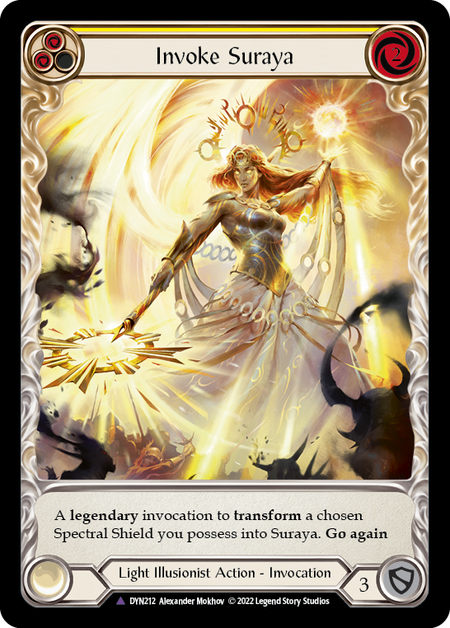 Invoke Suraya // Suraya, Archangel of Knowledge (Marvel) [DYN212] (Dynasty)  Cold Foil | Arkham Games and Comics