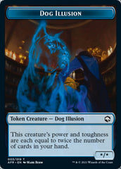 Dog Illusion // Ellywick Tumblestrum Emblem Double-Sided Token [Dungeons & Dragons: Adventures in the Forgotten Realms Tokens] | Arkham Games and Comics