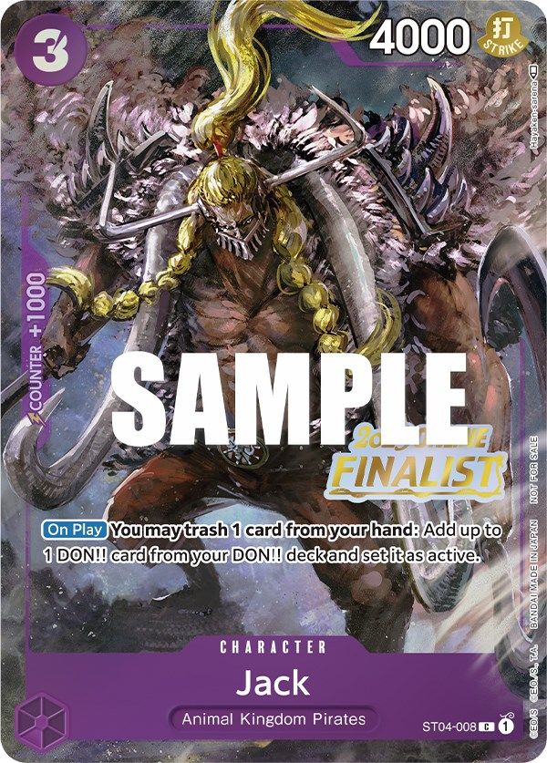 Jack (Online Regional 2023) [Finalist] [One Piece Promotion Cards] | Arkham Games and Comics