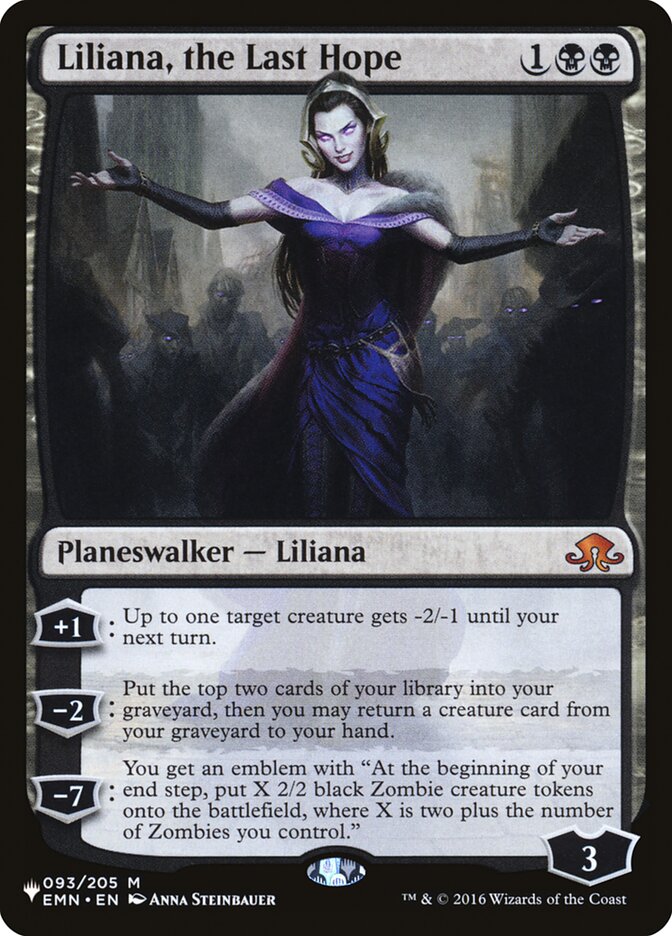 Liliana, the Last Hope [The List] | Arkham Games and Comics