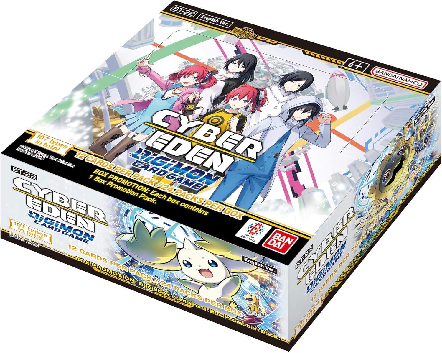 BANDAI | Digimon Card Game: Booster Set - Cyber Eden (BT-22) | Arkham Games and Comics