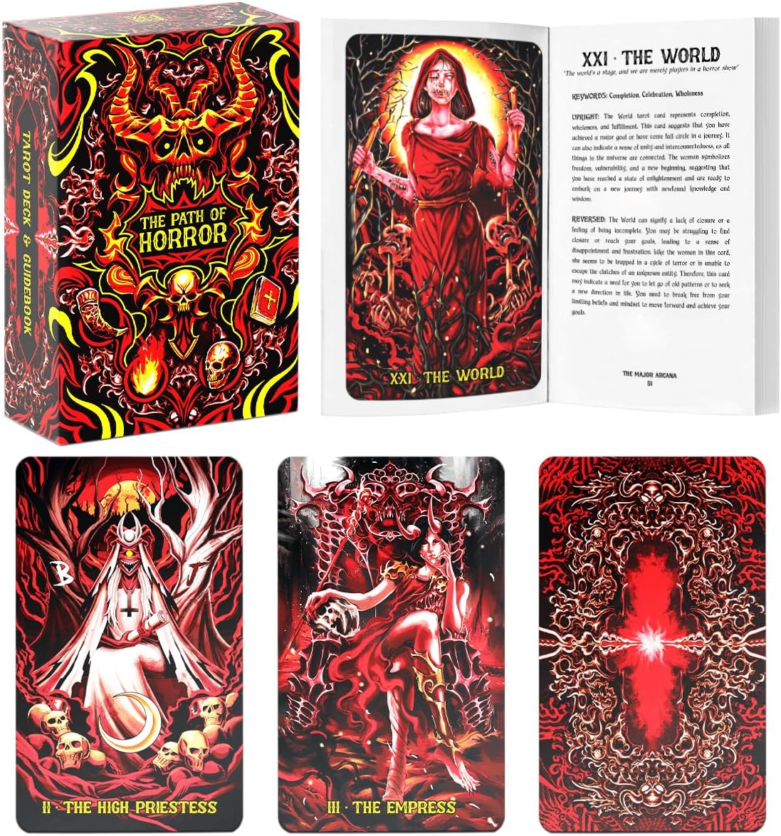 The Path of Horror Tarot Card Deck and Guidebook for Beginners | Arkham Games and Comics