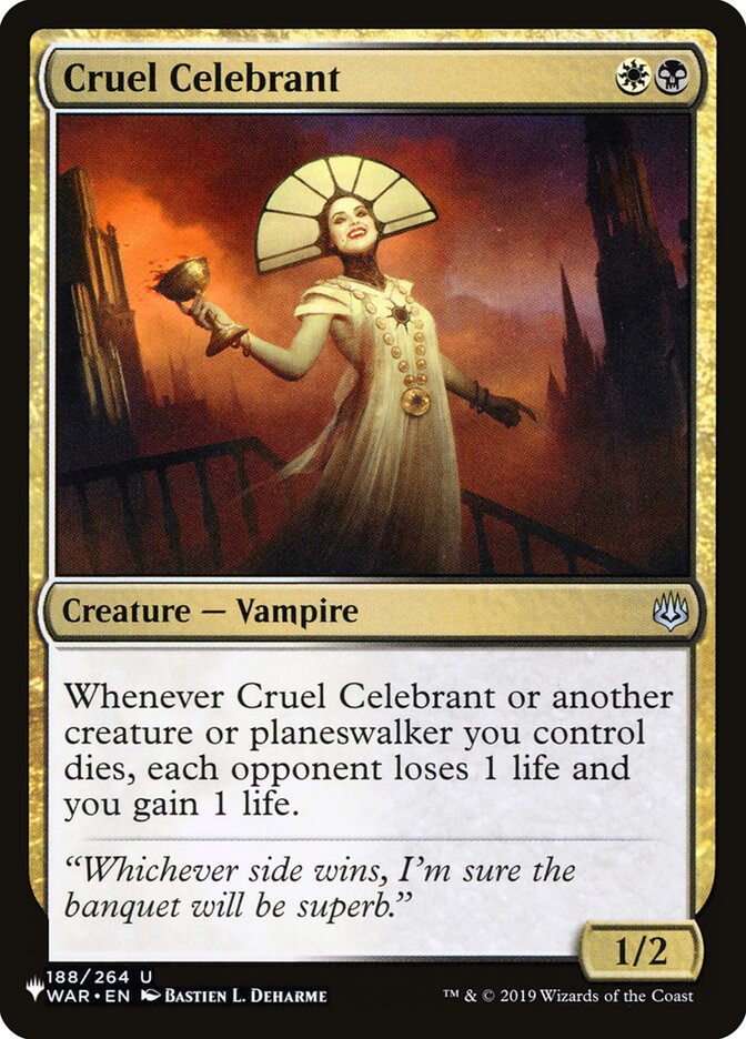 Cruel Celebrant [The List] | Arkham Games and Comics