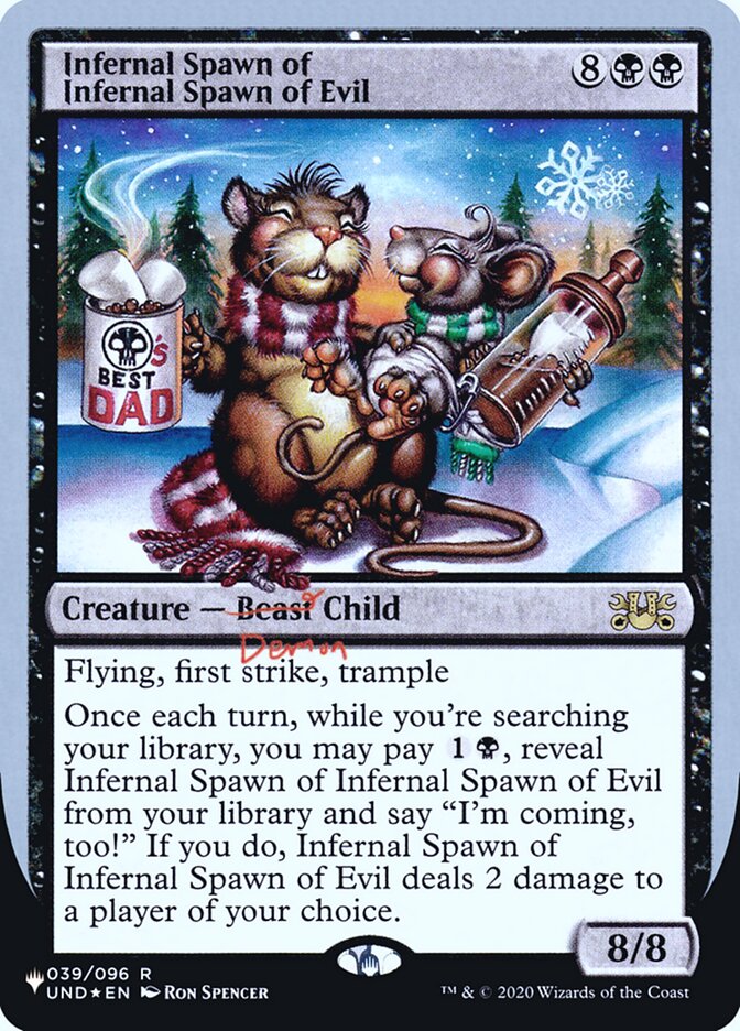 Infernal Spawn of Infernal Spawn of Evil (Unfinity Foil Edition) [The List] | Arkham Games and Comics
