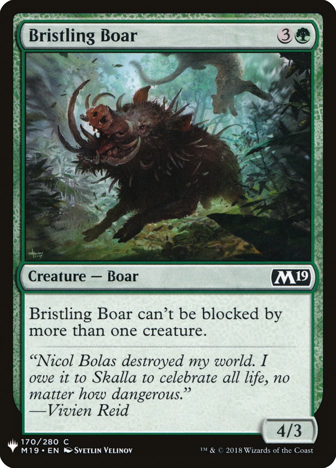 Bristling Boar [Mystery Booster] | Arkham Games and Comics