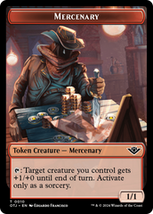 Mercenary // Construct Double-Sided Token [Outlaws of Thunder Junction Tokens] | Arkham Games and Comics