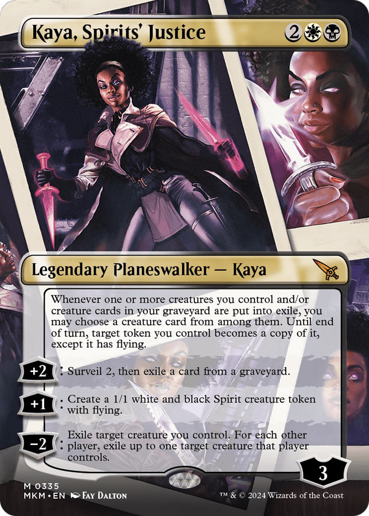 Kaya, Spirits' Justice (Borderless) [Murders at Karlov Manor] | Arkham Games and Comics