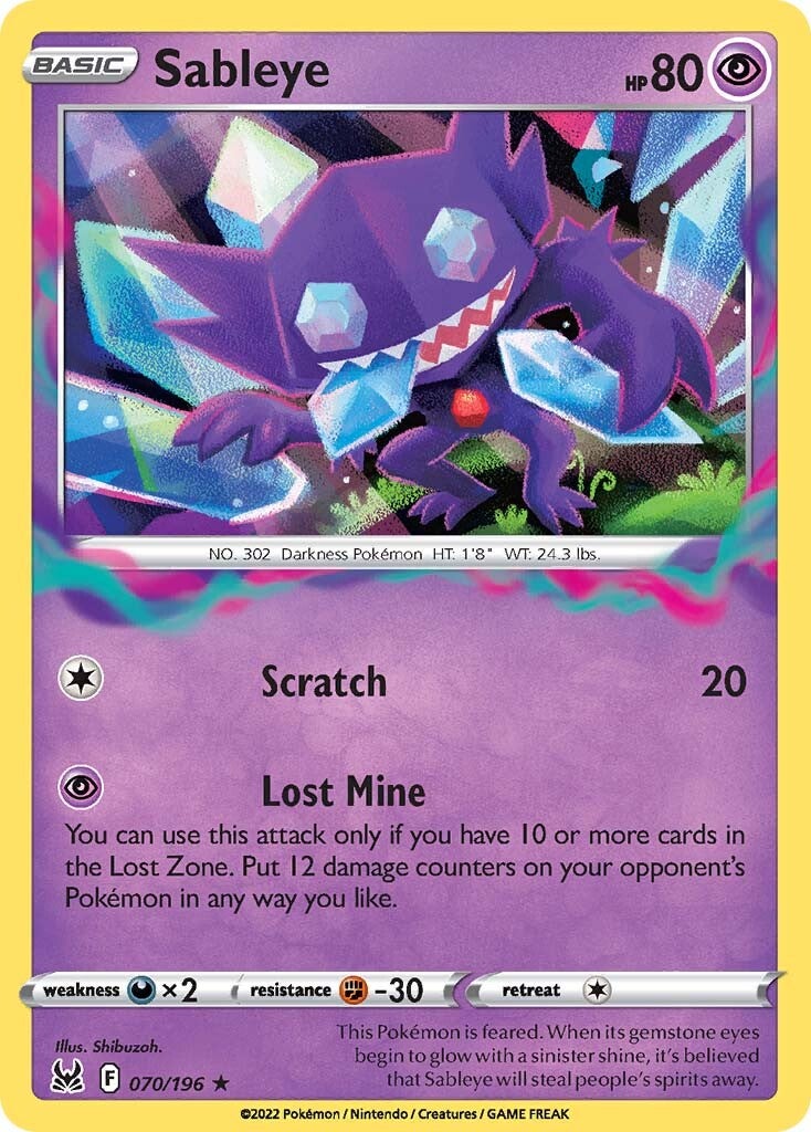 Sableye (070/196) [Sword & Shield: Lost Origin] | Arkham Games and Comics