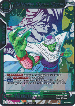 Defensive Stance Piccolo (Event Pack 4) (BT5-061) [Promotion Cards] | Arkham Games and Comics