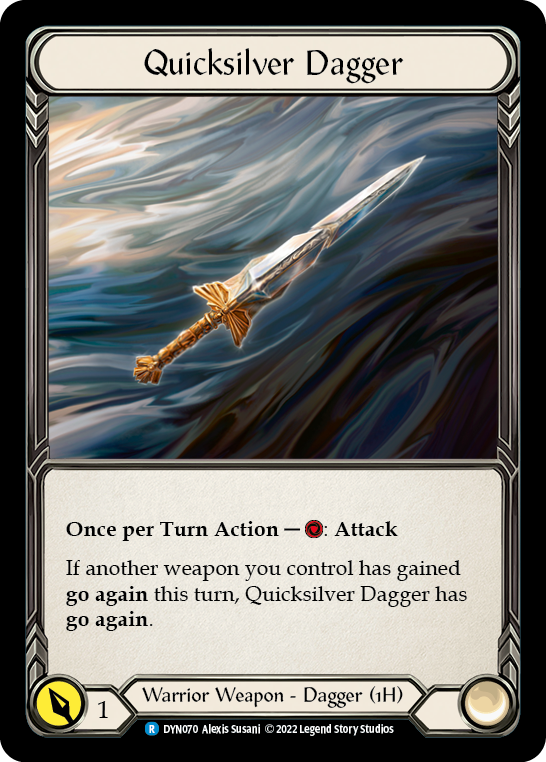 Quicksilver Dagger [DYN070] (Dynasty)  Rainbow Foil | Arkham Games and Comics