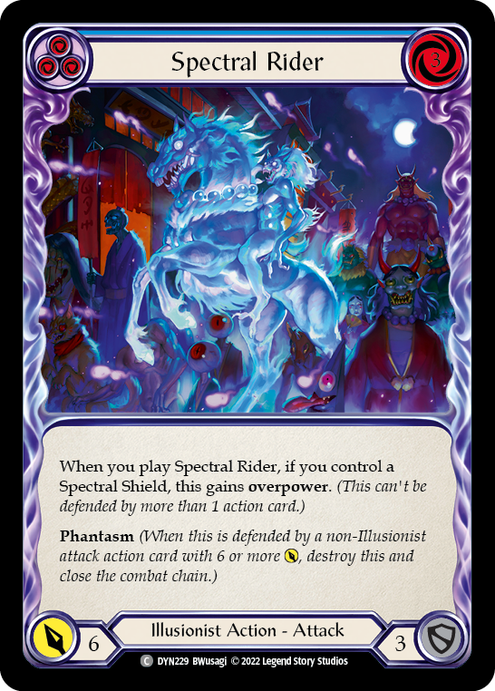 Spectral Rider (Blue) [DYN229] (Dynasty) | Arkham Games and Comics