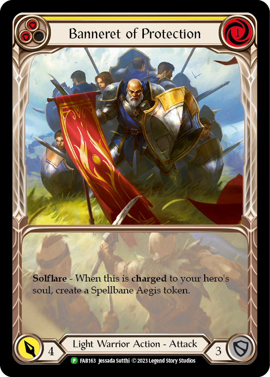 Banneret of Protection [FAB163] (Promo)  Rainbow Foil | Arkham Games and Comics