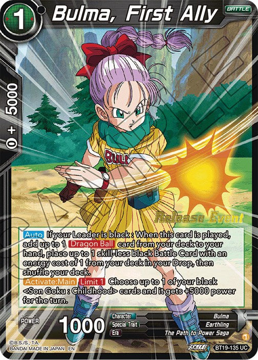 Bulma, First Ally (Fighter's Ambition Holiday Pack) (BT19-135) [Tournament Promotion Cards] | Arkham Games and Comics