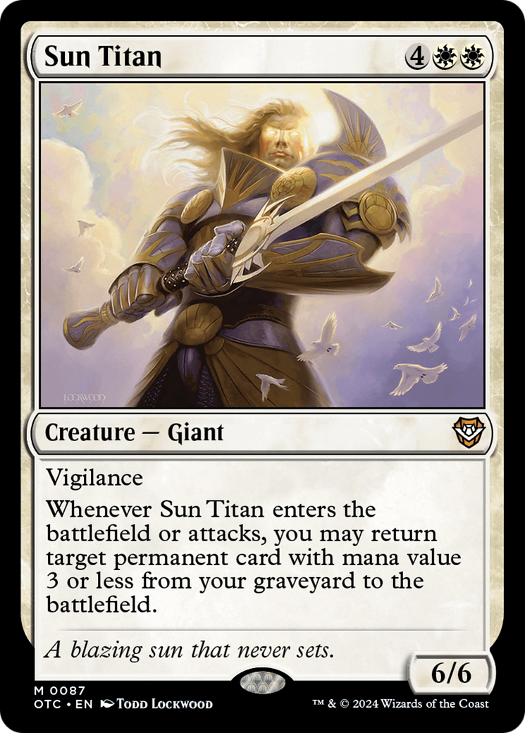 Sun Titan [Outlaws of Thunder Junction Commander] | Arkham Games and Comics