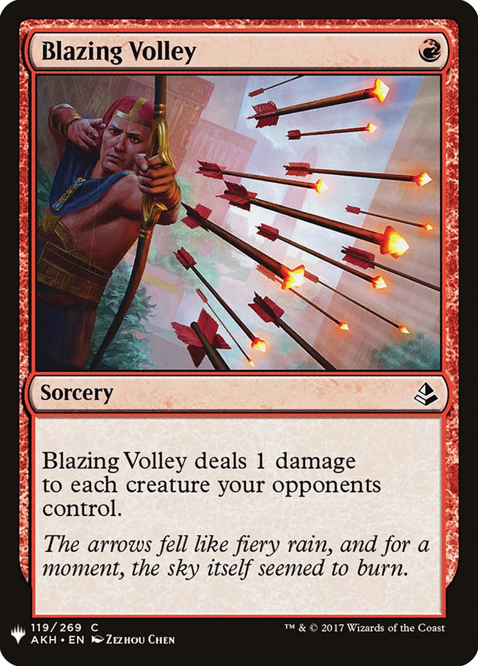 Blazing Volley [Mystery Booster] | Arkham Games and Comics