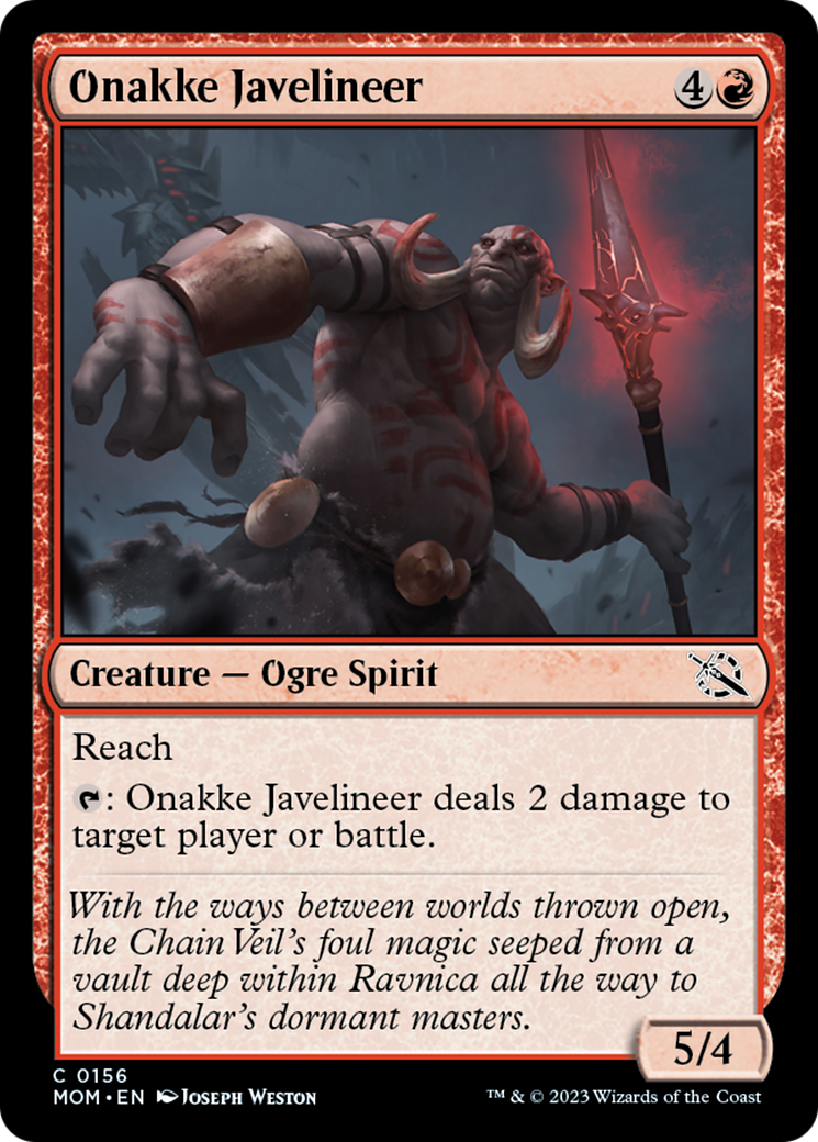 Onakke Javelineer [March of the Machine] | Arkham Games and Comics