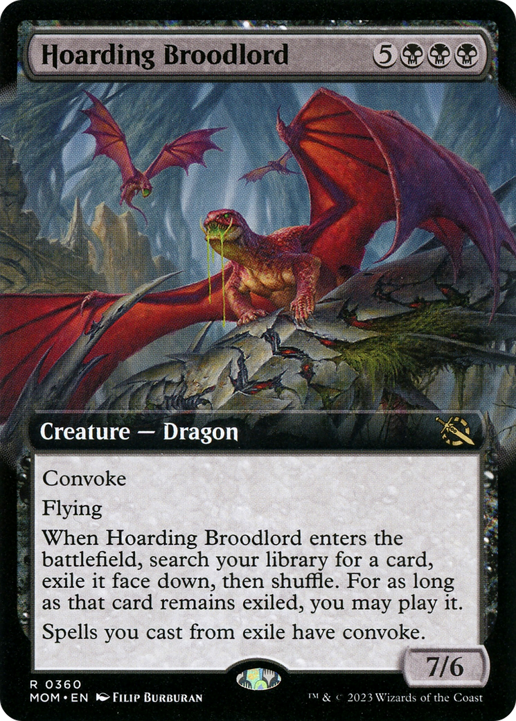 Hoarding Broodlord (Extended Art) [March of the Machine] | Arkham Games and Comics