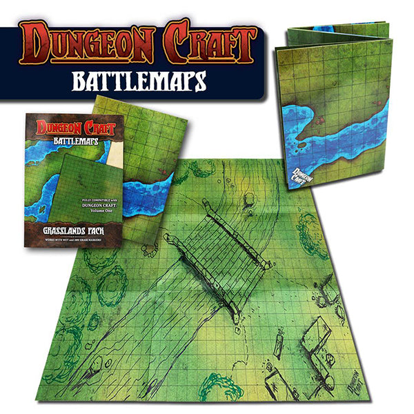 Dungeon Craft: Battle Map- Grasslands | Arkham Games and Comics