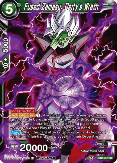 Fused Zamasu, Deity's Wrath (DB1-057) [Tournament Promotion Cards] | Arkham Games and Comics