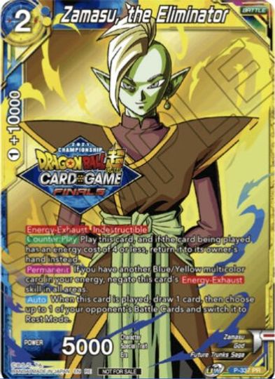 Zamasu, the Eliminator (Championship Pack 2021 Vault Set) (P-337) [Tournament Promotion Cards] | Arkham Games and Comics