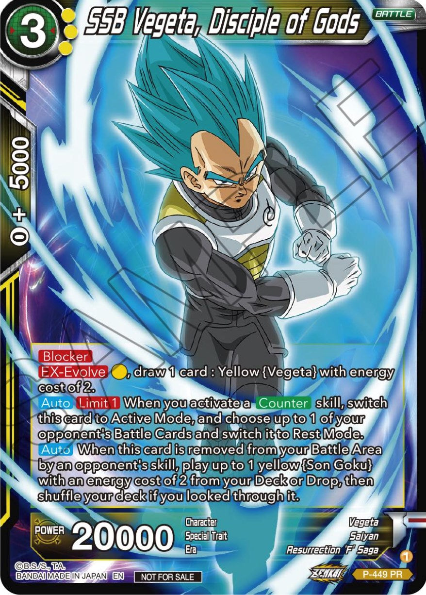 SSB Vegeta, Disciple of Gods (P-449) [Tournament Promotion Cards] | Arkham Games and Comics