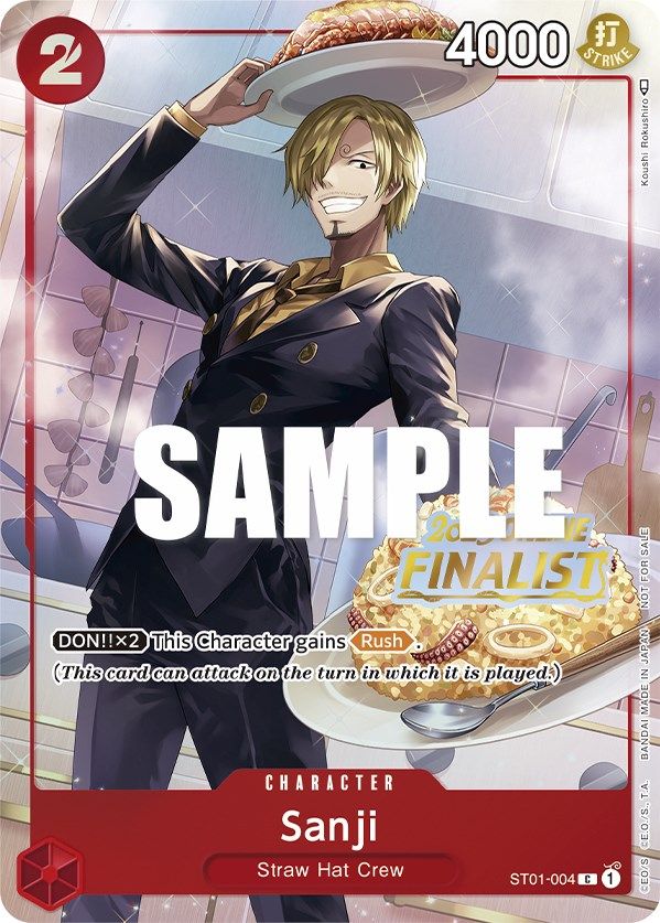 Sanji (Online Regional 2023) [Finalist] [One Piece Promotion Cards] | Arkham Games and Comics