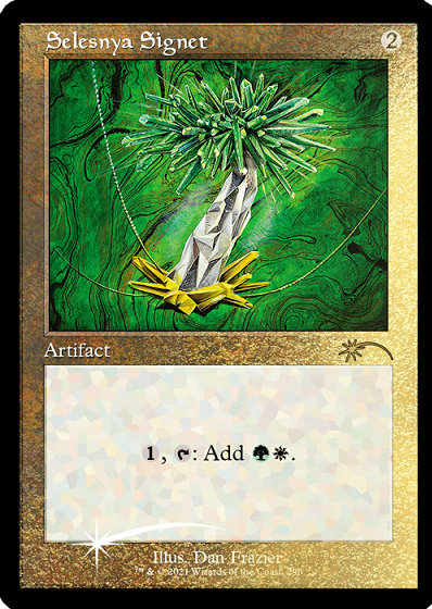 Selesnya Signet (Retro) (Foil Etched) [Secret Lair Drop Series] | Arkham Games and Comics