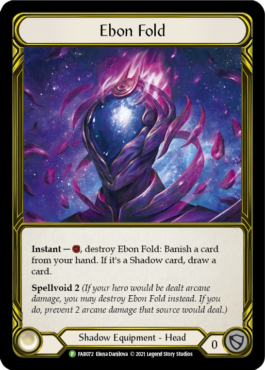 Ebon Fold (Golden) [FAB072] (Promo)  Cold Foil | Arkham Games and Comics