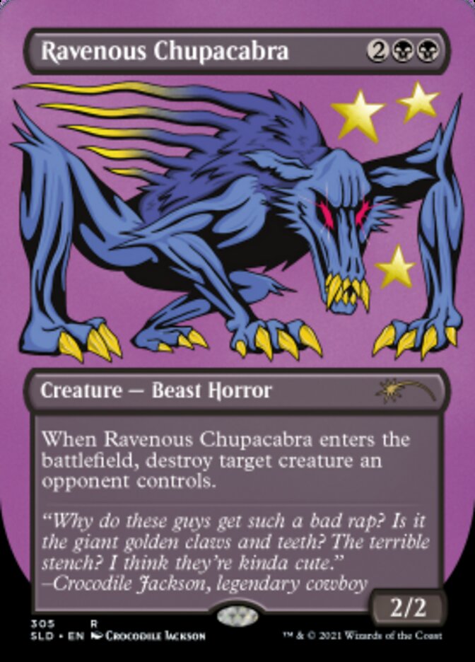 Ravenous Chupacabra (Borderless) (Foil Etched) [Secret Lair Drop Series] | Arkham Games and Comics