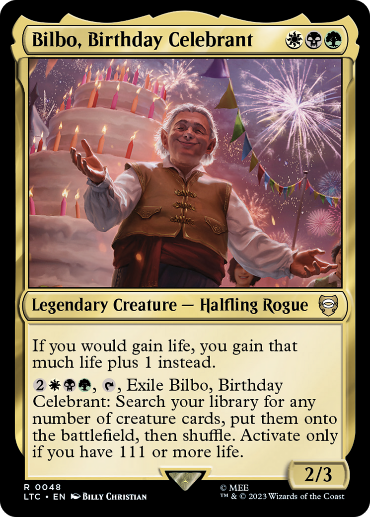 Bilbo, Birthday Celebrant [The Lord of the Rings: Tales of Middle-Earth Commander] | Arkham Games and Comics